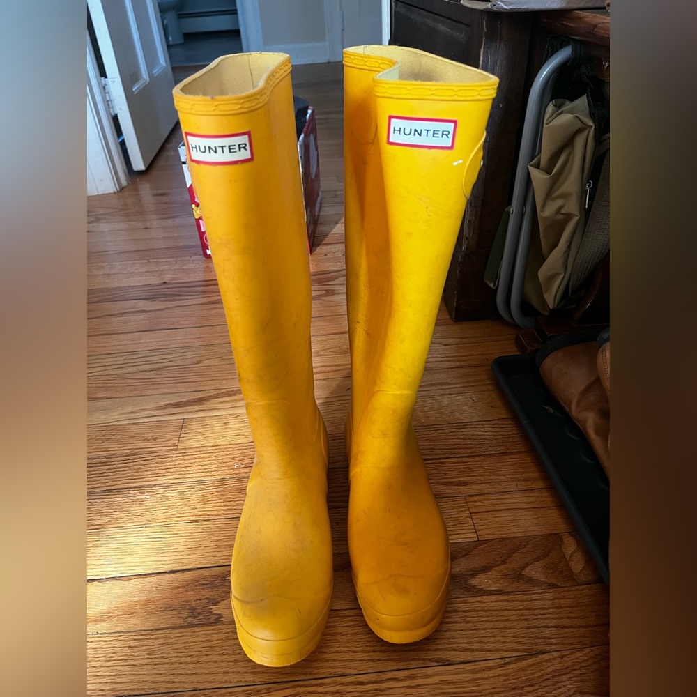 Yellow Hunter Rainboots